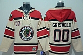Chicago Blackhawks #00 Clark Griswold Cream Stitched Hoodie,baseball caps,new era cap wholesale,wholesale hats